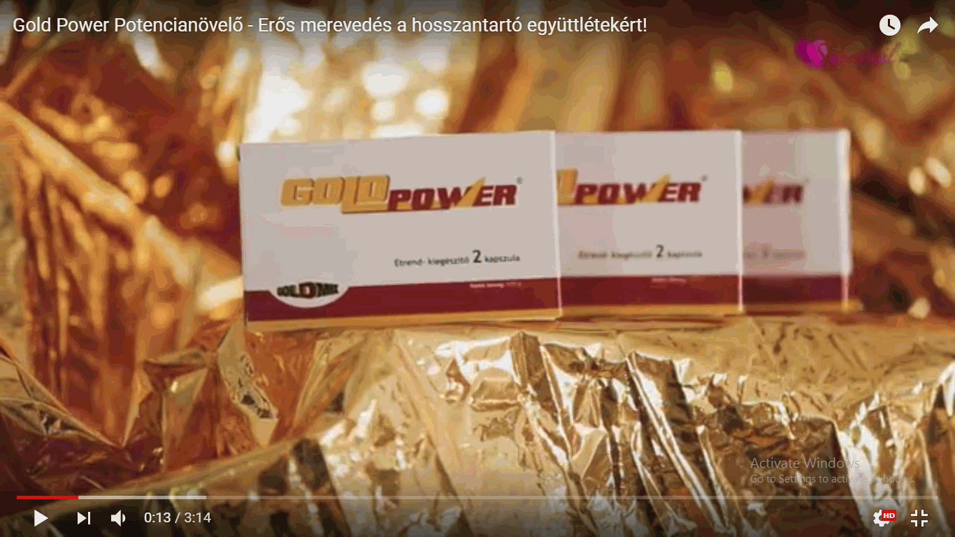Gold Power potencianövelő bemutató [VIDEÓ]