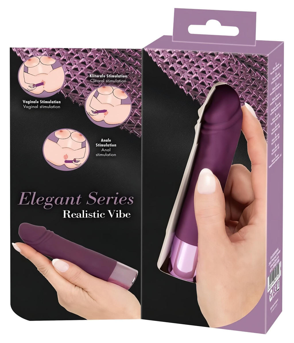 You2Toys Elegant Realistic - akkus, vízálló vibrátor (lila) You2Toys Elegant Realistic - akkus, vízálló vibrátor (lila)