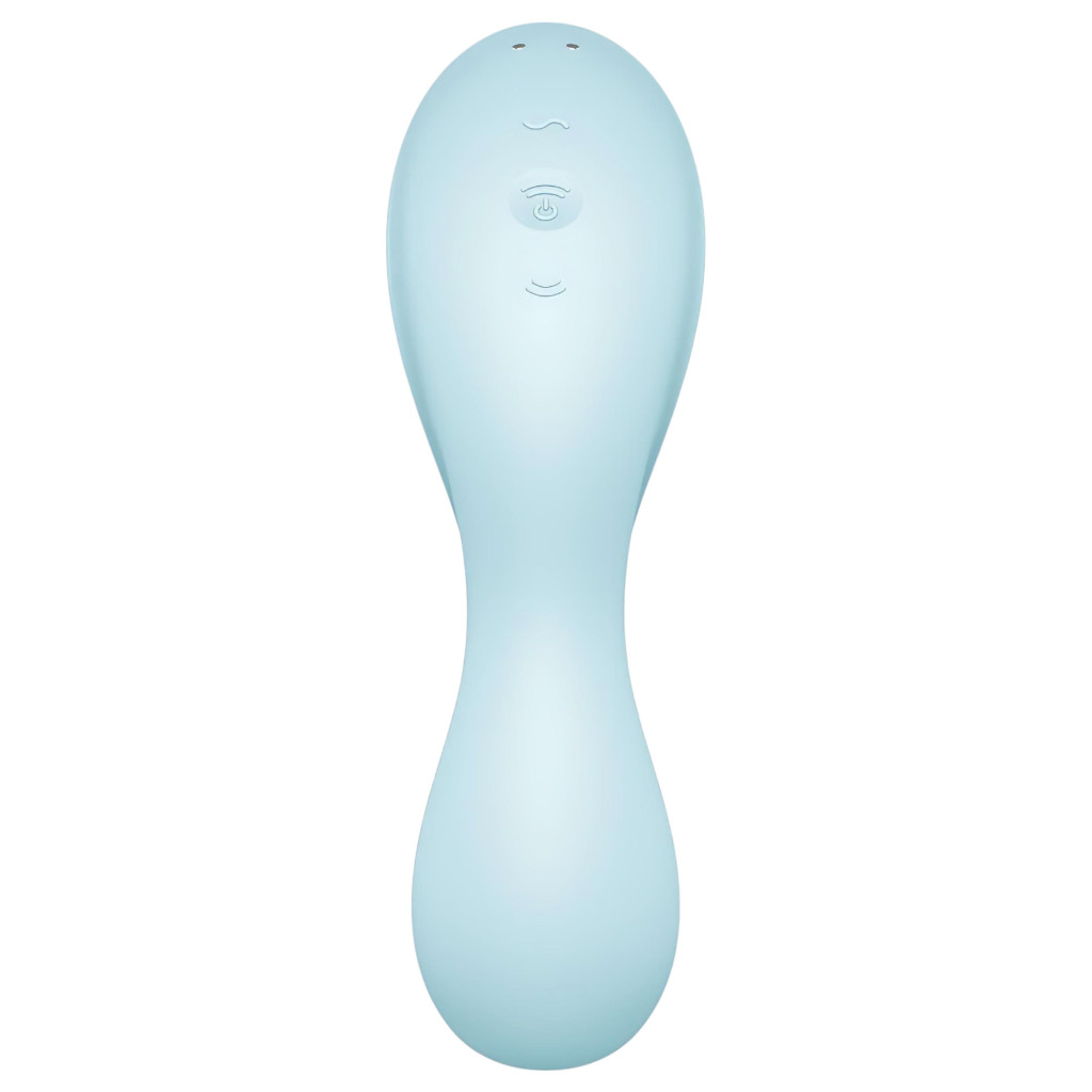 Satisfyer Curvy Trinity 5+ – App-vezérelt 2in1 vibrátor (kék)