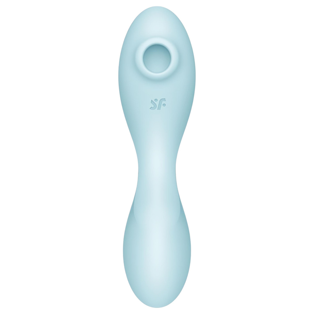 Satisfyer Curvy Trinity 5+ – App-vezérelt 2in1 vibrátor (kék)
