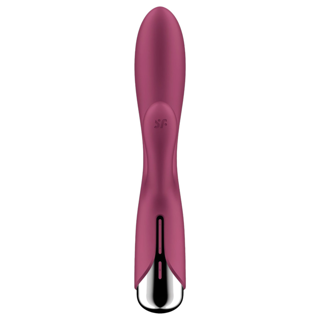 Satisfyer Spinning Rabbit 1 - forgó csiklókaros vibrátor (piros)