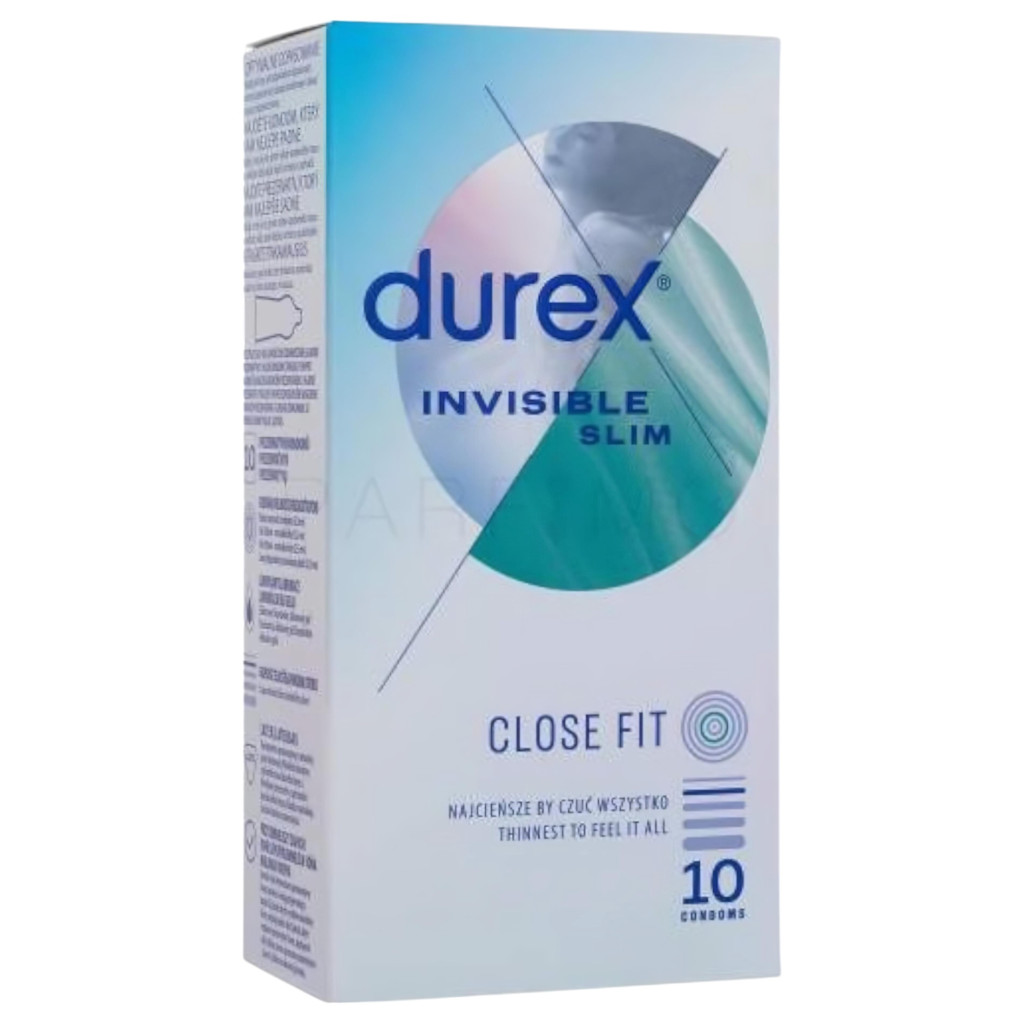 Durex Invisible Slim - vékony óvszer (10 db)