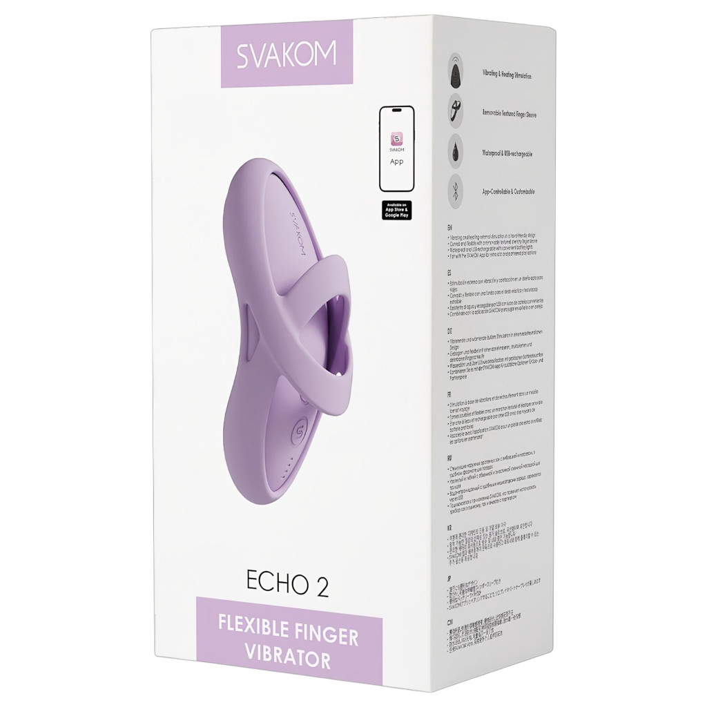 Svakom Echo 2 – App-vezérelt ujjvibrátor (pink)