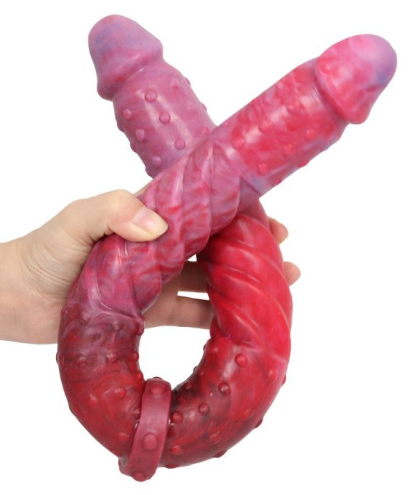 Double Dildo Duo Twist – prémium dupla vibrátor 53 cm