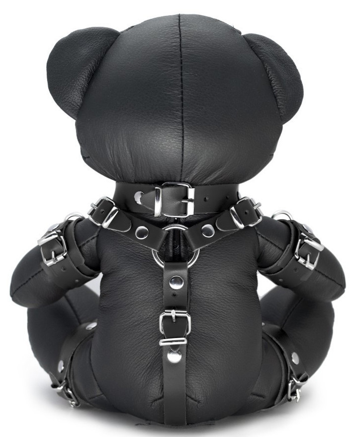 Leather Bear Bendy mackó fekete BDSM
