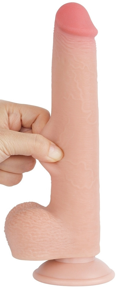 Érzéki dildo csúszó bőrborítással – 17x3,5 cm Érzéki dildo csúszó bőrborítással – 17x3,5 cm