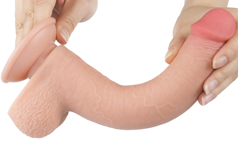 Érzéki dildo csúszó bőrborítással – 17x3,5 cm Érzéki dildo csúszó bőrborítással – 17x3,5 cm