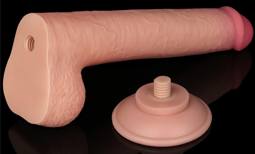Érzéki dildo csúszó bőrborítással – 17x3,5 cm Érzéki dildo csúszó bőrborítással – 17x3,5 cm