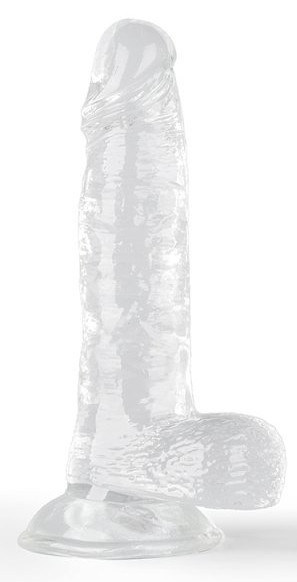 Clean Dick – átlátszó prémium dildó 15 x 4.5 cm