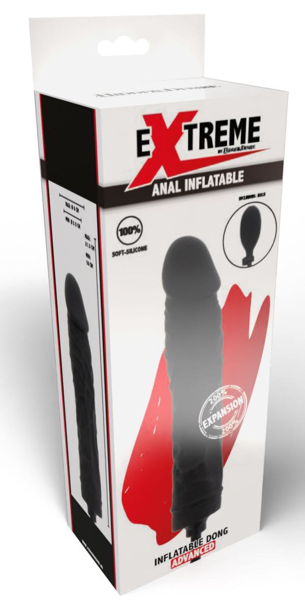 Inflatable Dildo – fekete, 18 cm és 3,5 cm prémium vibrátor Inflatable Dildo – fekete, 18 cm és 3,5 cm prémium vibrátor