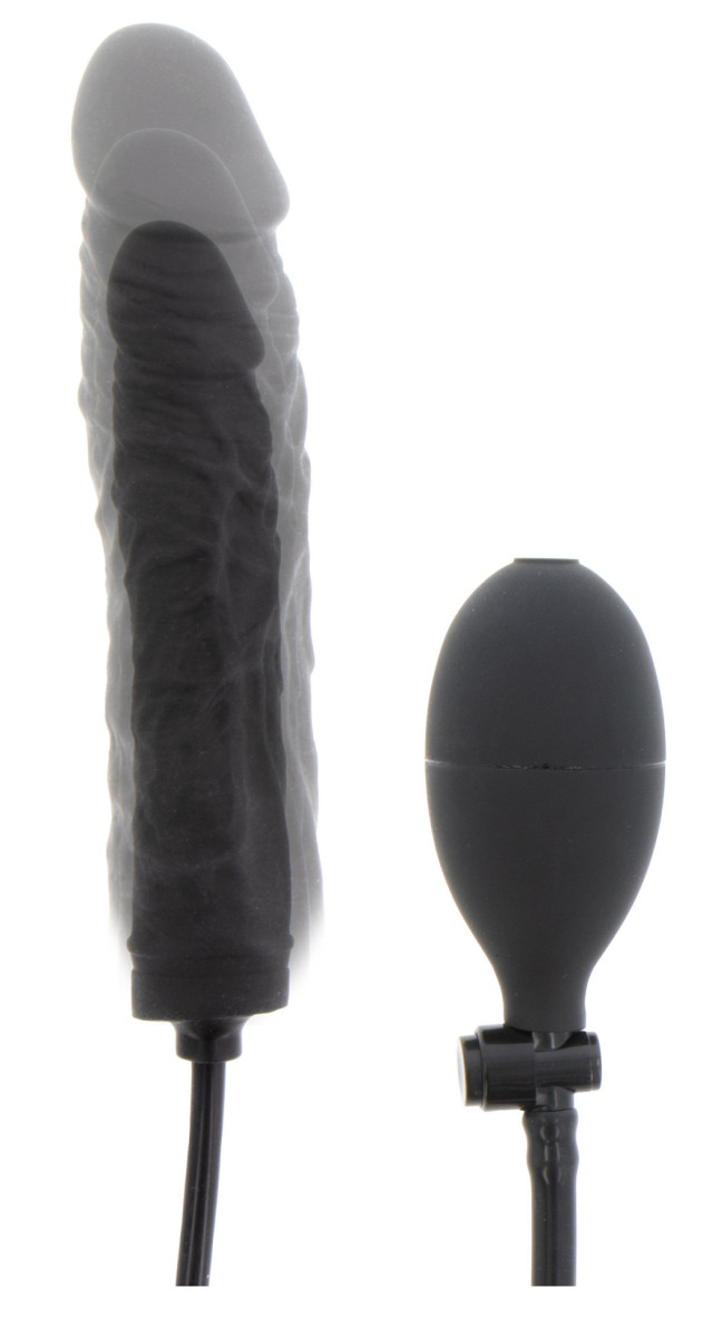 Inflatable Dildo – fekete, 18 cm és 3,5 cm prémium vibrátor Inflatable Dildo – fekete, 18 cm és 3,5 cm prémium vibrátor