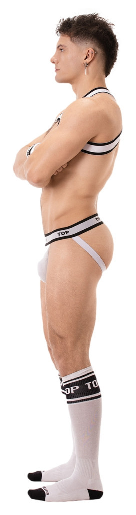 Fehér Jockstrap – stílusos hám, érzéki kényelem