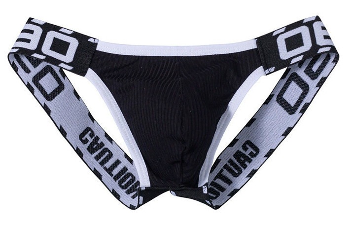 Prémium fekete jockstrap - érzéki alsónemű férfiaknak