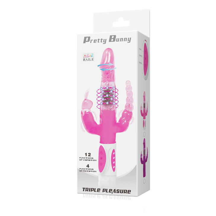 BAILE Pretty Bunny – három motoros vibrátor érzéki kényeztetéshez BAILE Pretty Bunny – három motoros vibrátor érzéki kényeztetéshez