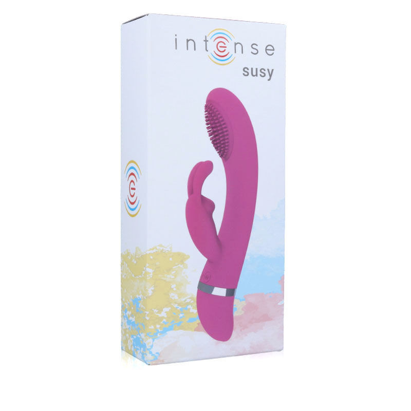 INTENSE Susy – rezgő szilikon nyúl vibrátor, rózsaszín