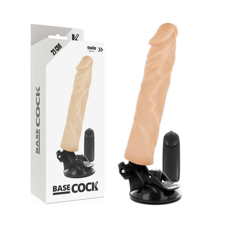 BASECOCK – valósághű vibrátor távirányítóval, 21 cm BASECOCK – valósághű vibrátor távirányítóval, 21 cm