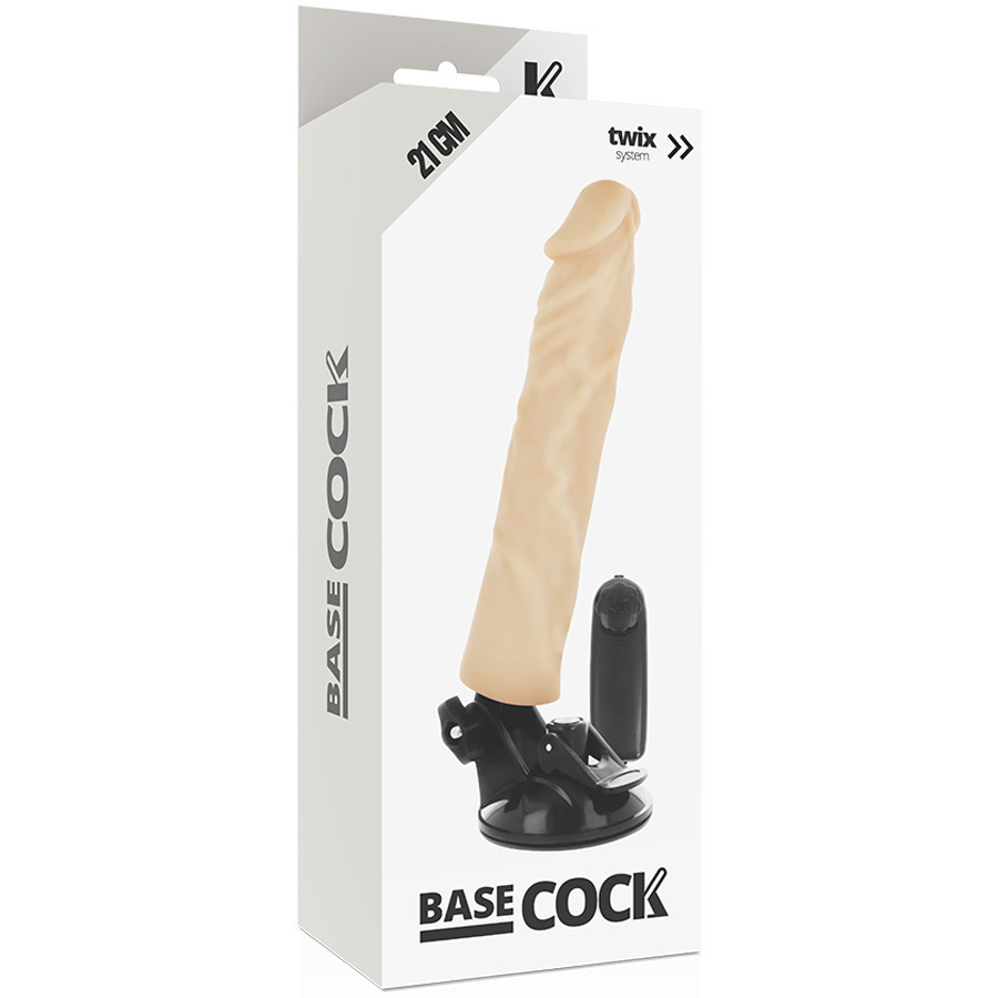 BASECOCK – valósághű vibrátor távirányítóval, 21 cm BASECOCK – valósághű vibrátor távirányítóval, 21 cm