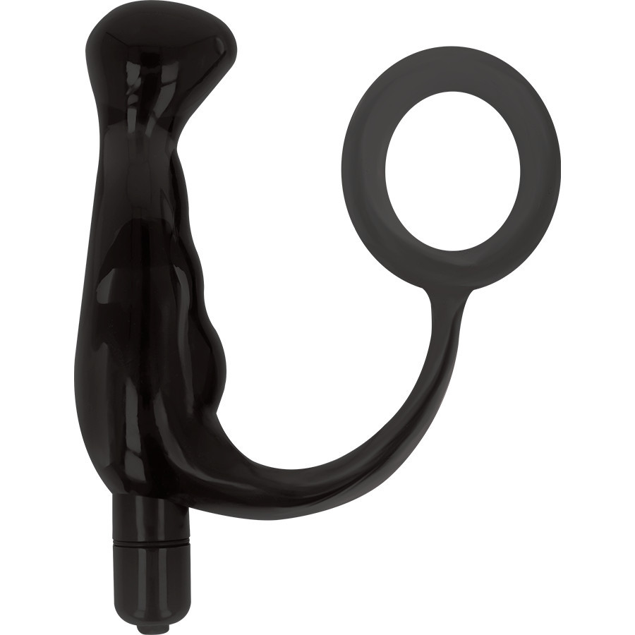 ADDICTED TOYS – 10 cm fekete prosztata vibrátor