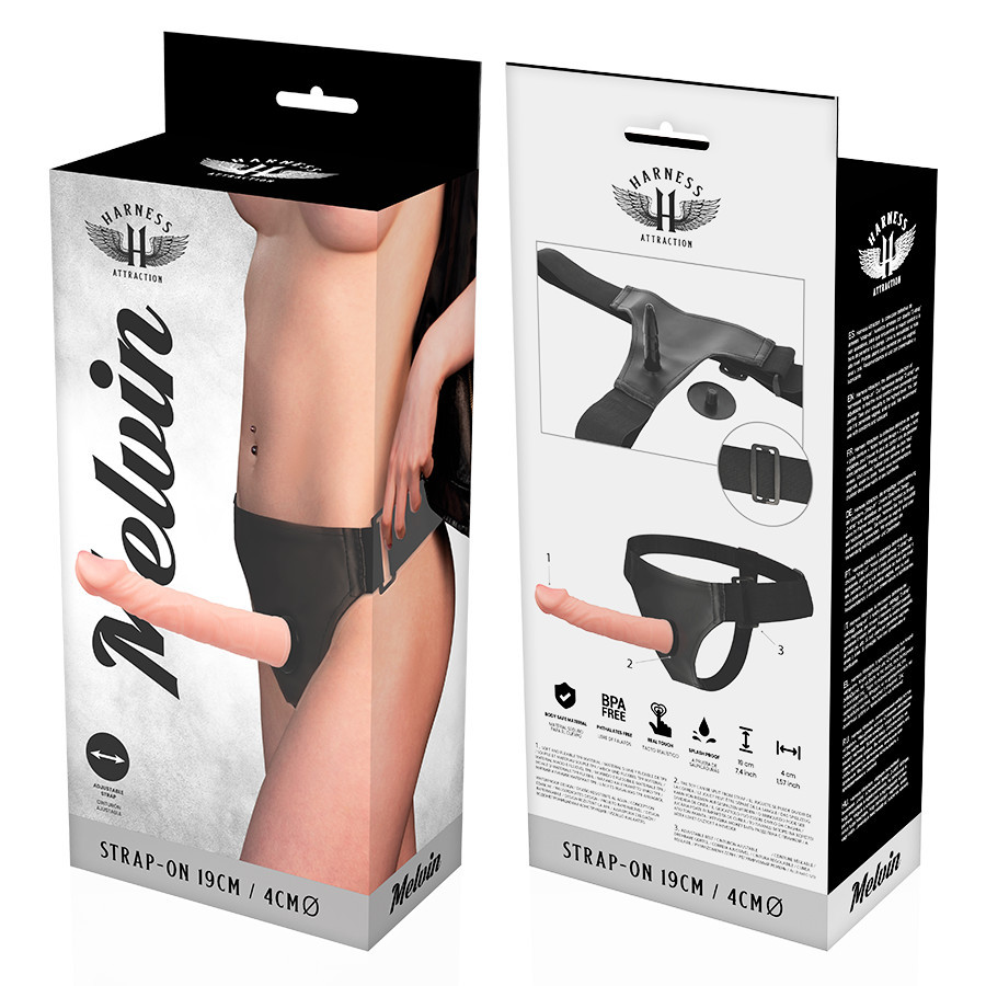 Harness Attraction - prémium melvin hús vibrátor 19 cm