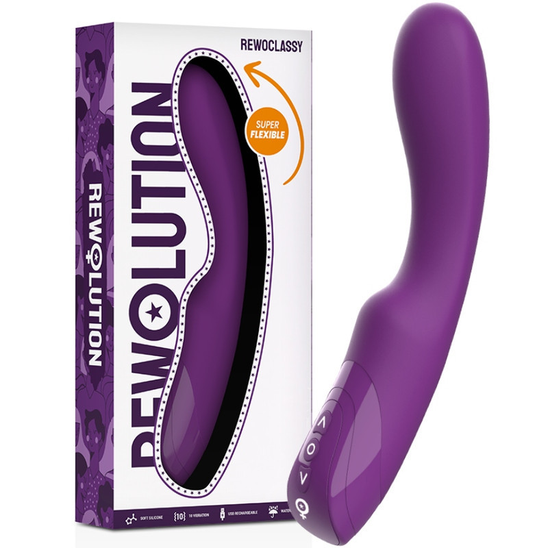 REWOLUTION - rugalmas prémium vibrátor érzéki élményekhez