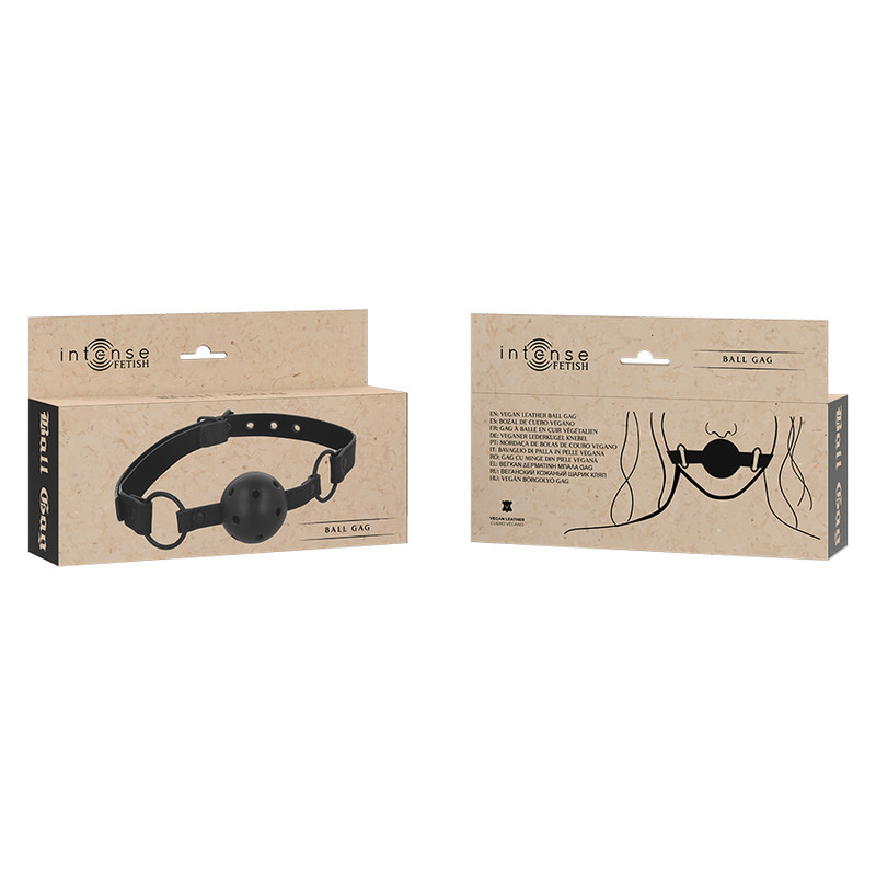 INTENSE – prémium bőr golyós fétis gag INTENSE – prémium bőr golyós fétis gag