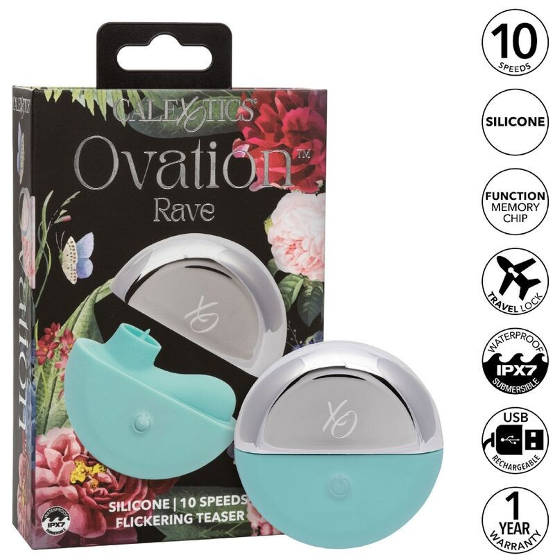 CALEXOTICS - OVATION RAVE – vízálló csiklóizgató CALEXOTICS - OVATION RAVE – vízálló csiklóizgató