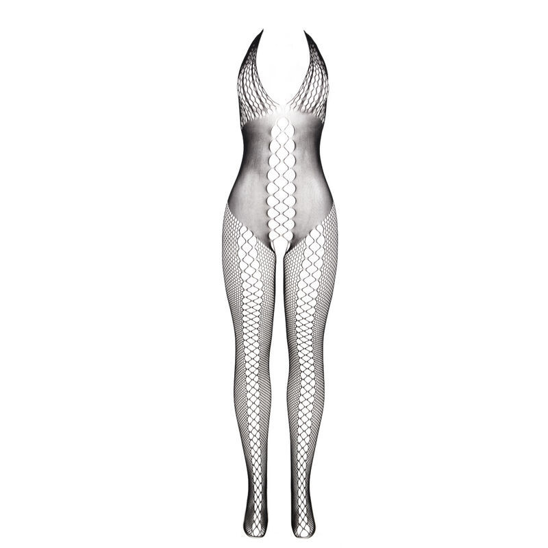 SUBBLIME - fekete bodystocking nyitott hátrésszel, egy méret