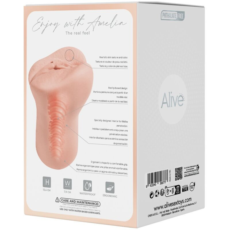 ALIVE Amelia – szuperreális férfi maszturbátor