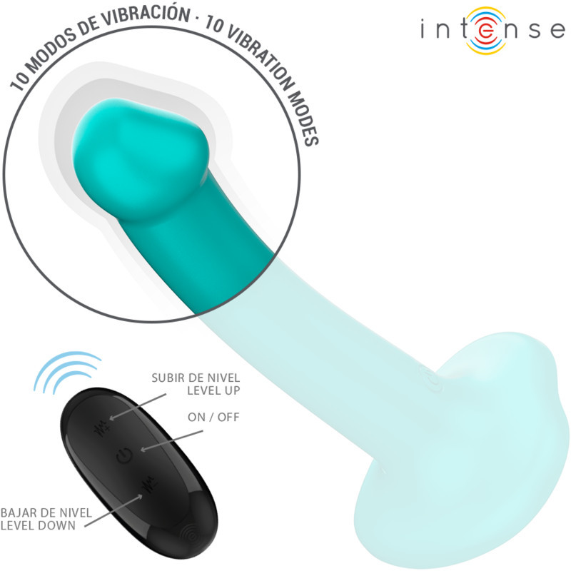 INTENSE Katie – vibrátor tapadókoronggal, 10 rezgés, távirányító INTENSE Katie – vibrátor tapadókoronggal, 10 rezgés, távirányító
