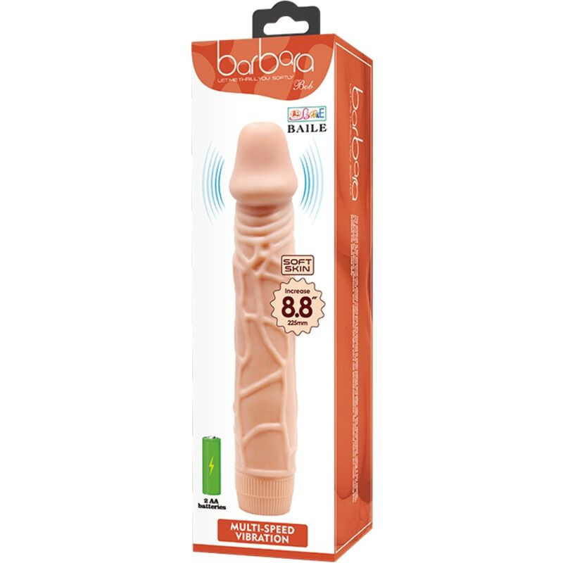 BAILE - élethű vibrátor 22,5 cm hús színben BAILE - élethű vibrátor 22,5 cm hús színben