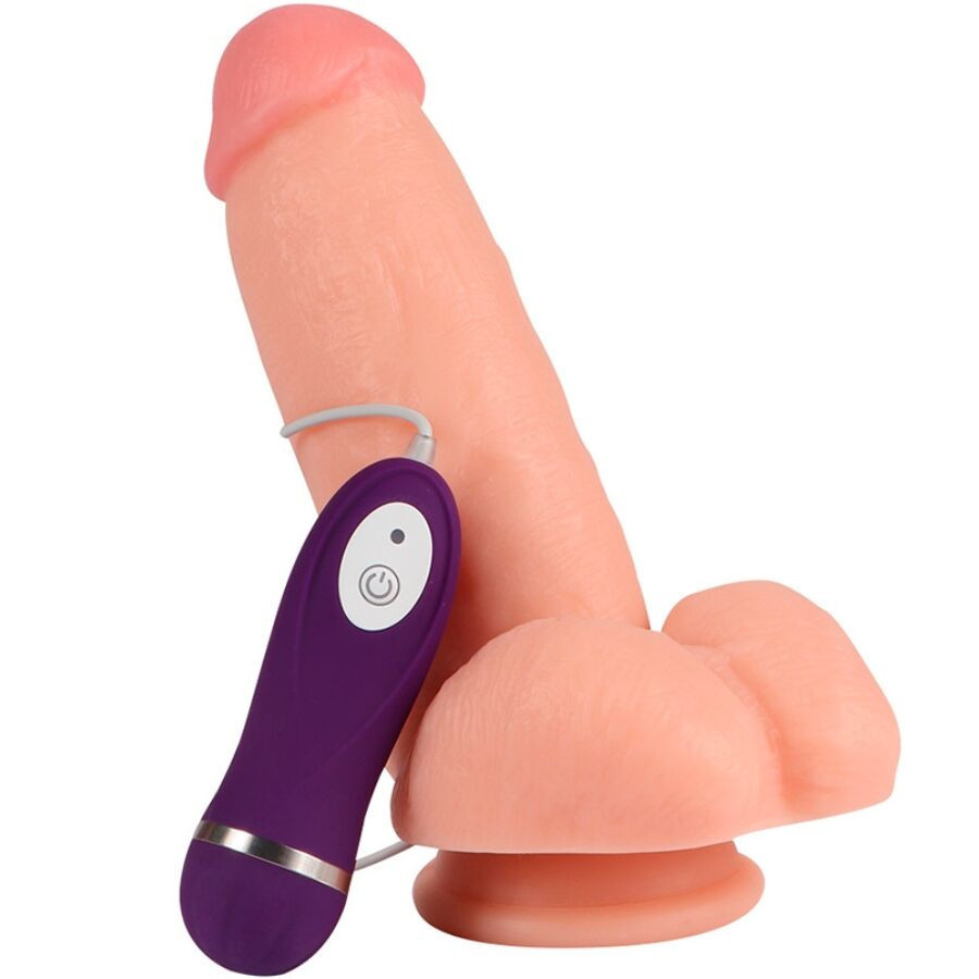 SHEQU Red Eagle – távirányítós vibrátor dildo 17 cm