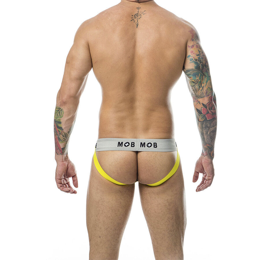 MOB Jock Stripe - klasszikus sárga alsónemű S méret