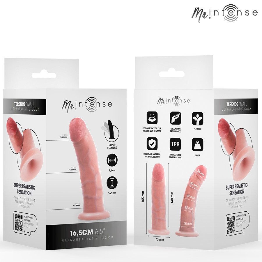 MR INTENSE – apró Terence dildó, 16,5 cm hosszú