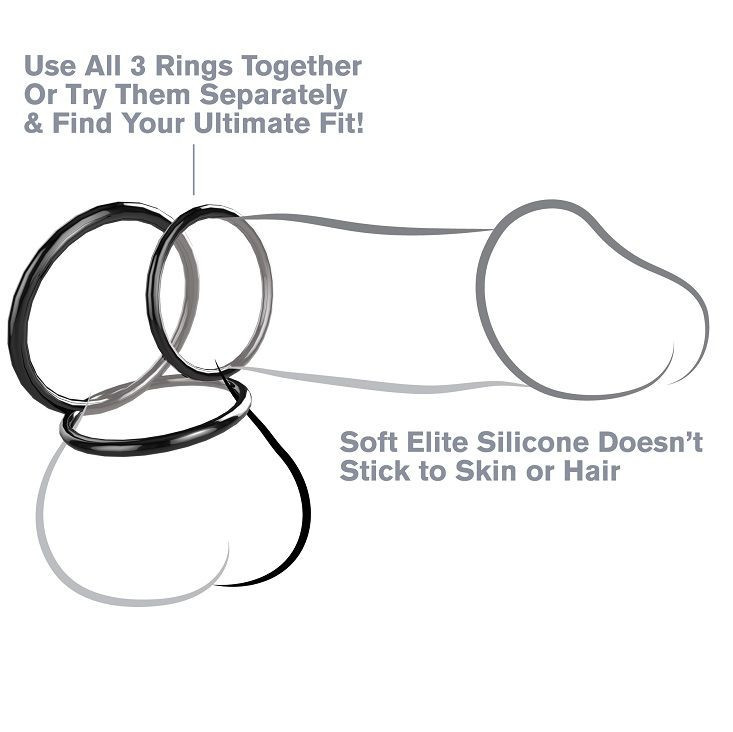FANTASY C-RINGZ – szilikon 3 ring vibrációs szett