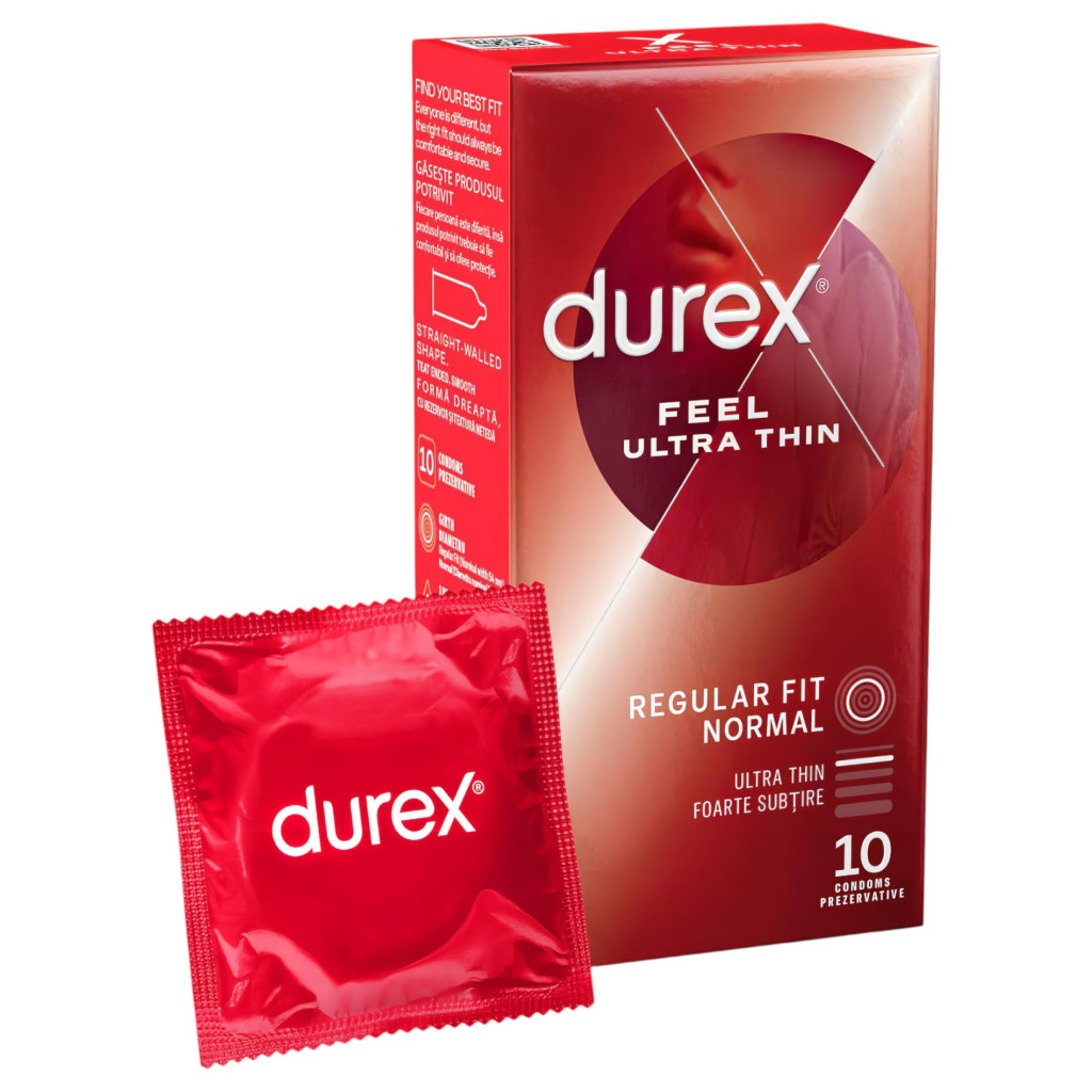 Durex Feel Ultra Thin - ultra élethű óvszer (10 db)