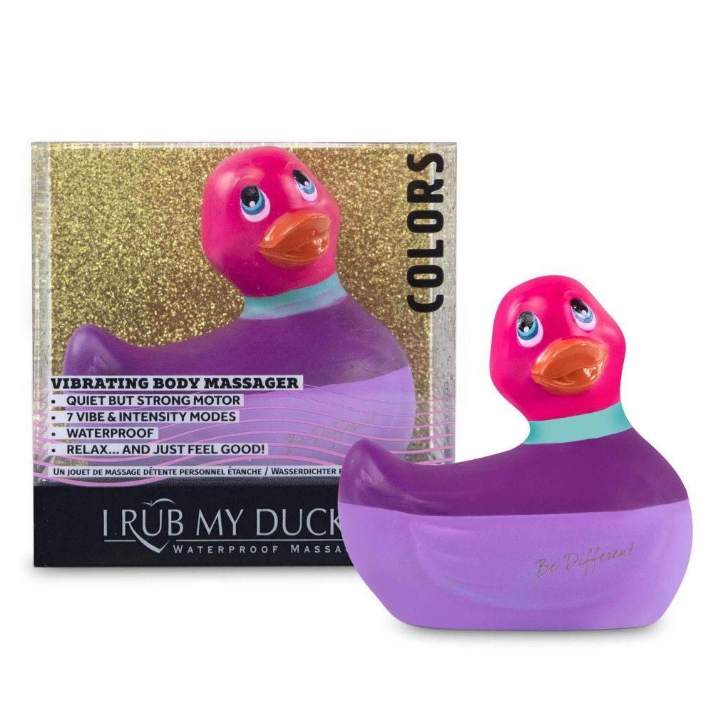 / My Duckie Colors 2.0 - vízálló csiklóvibrátor (lila-pink)